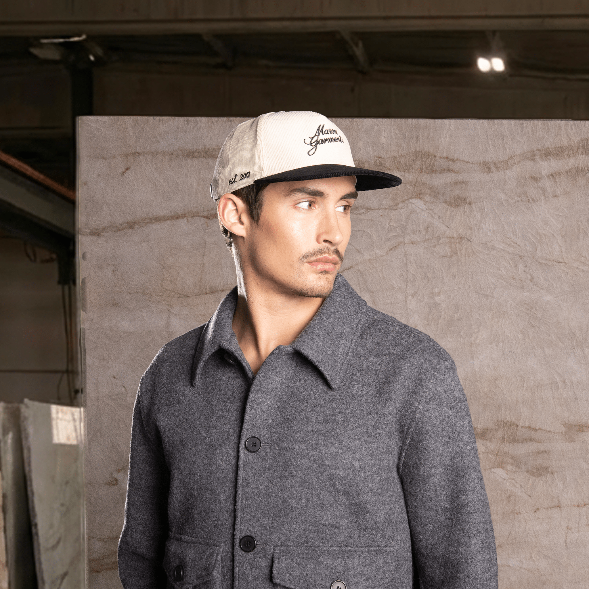 Cap Bicolore Black - Mason Garments