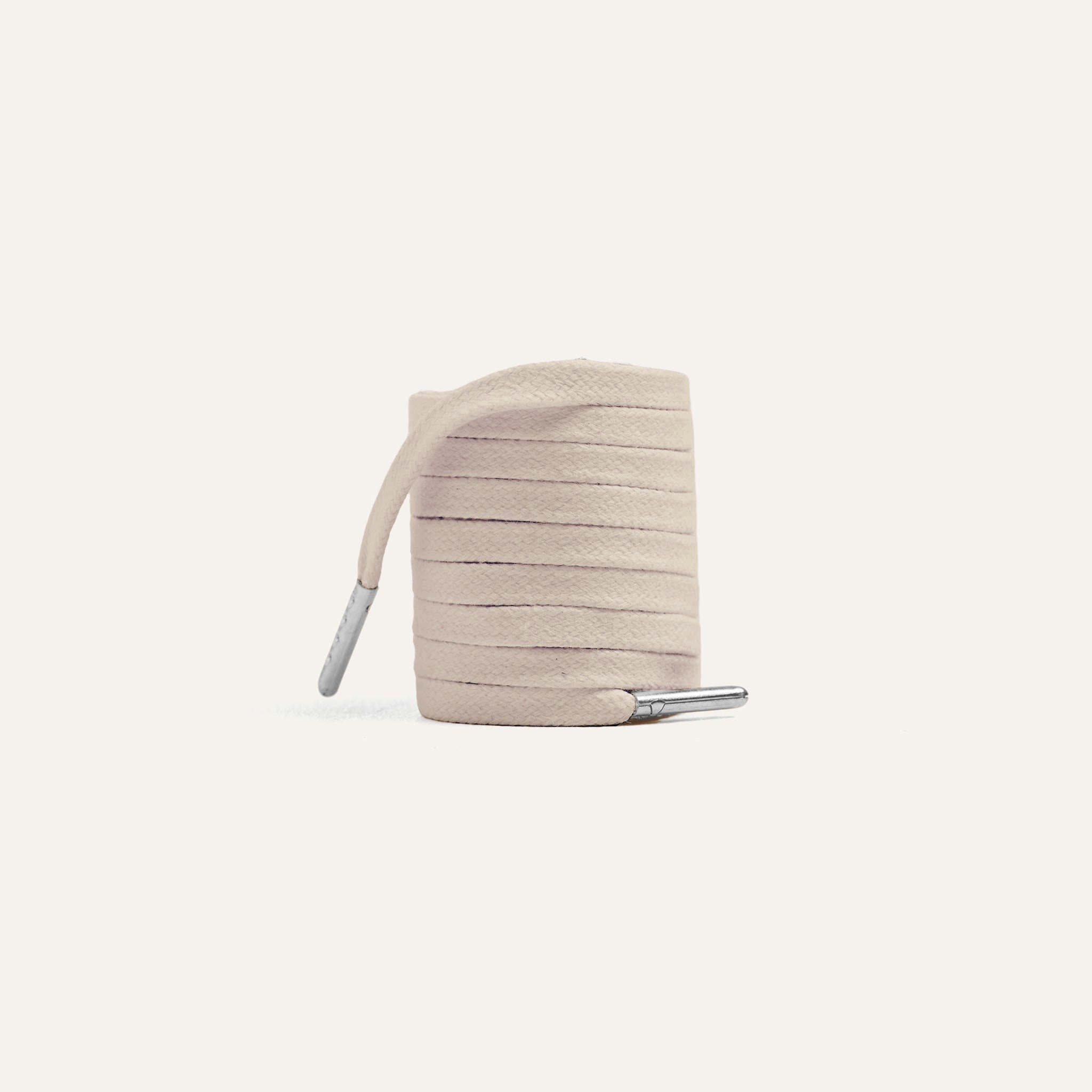 Flat Laces Beige Silver - Mason Garments