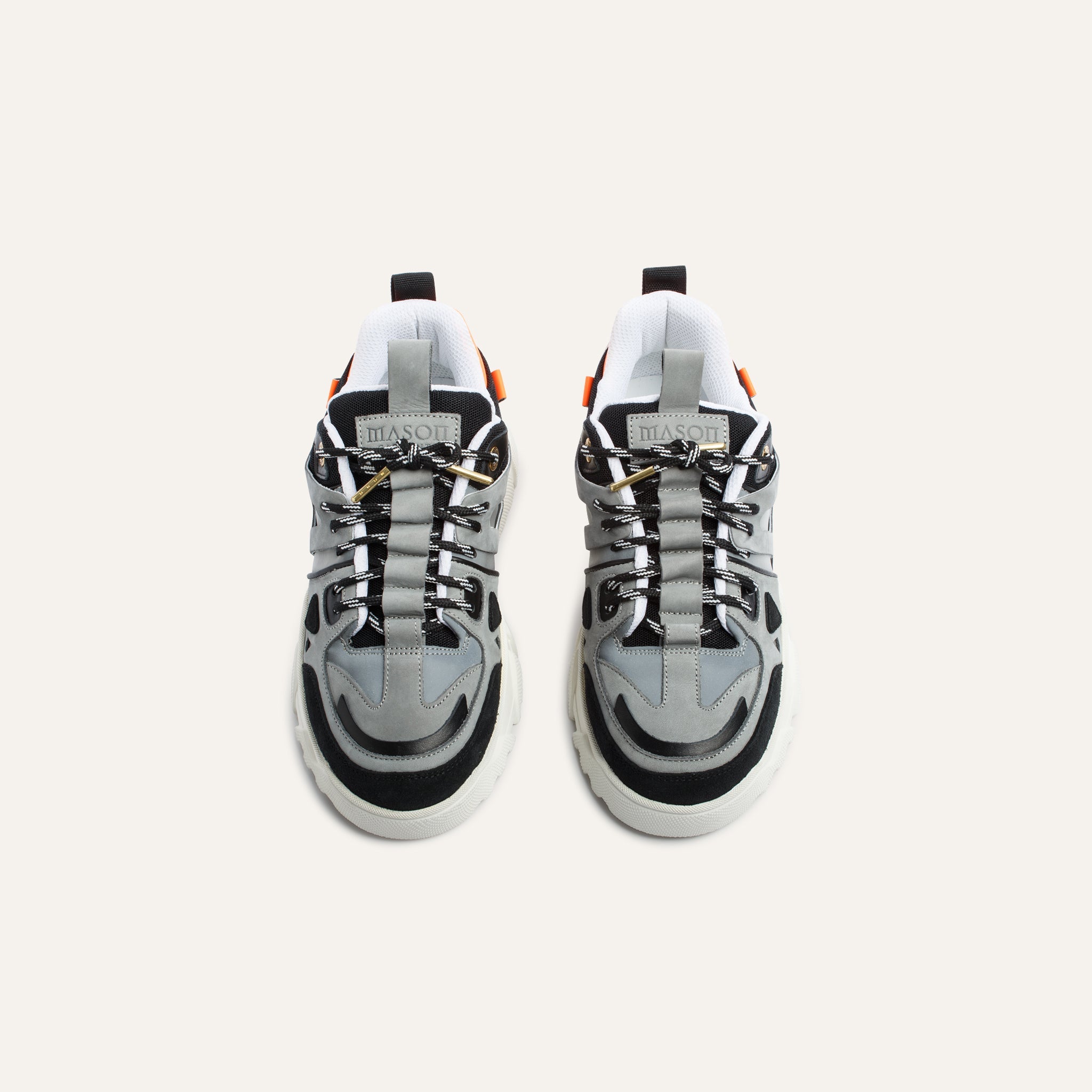 Genova Leather Nubuck Grey - Mason Garments