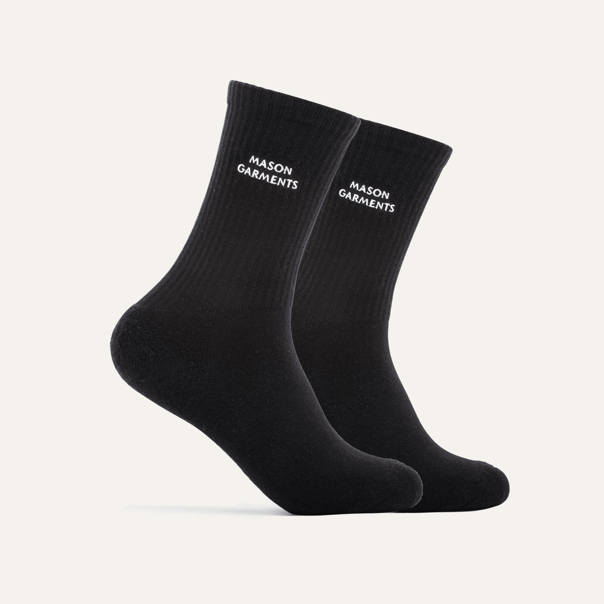 Sport Socks Black 2 - Pack - Mason Garments