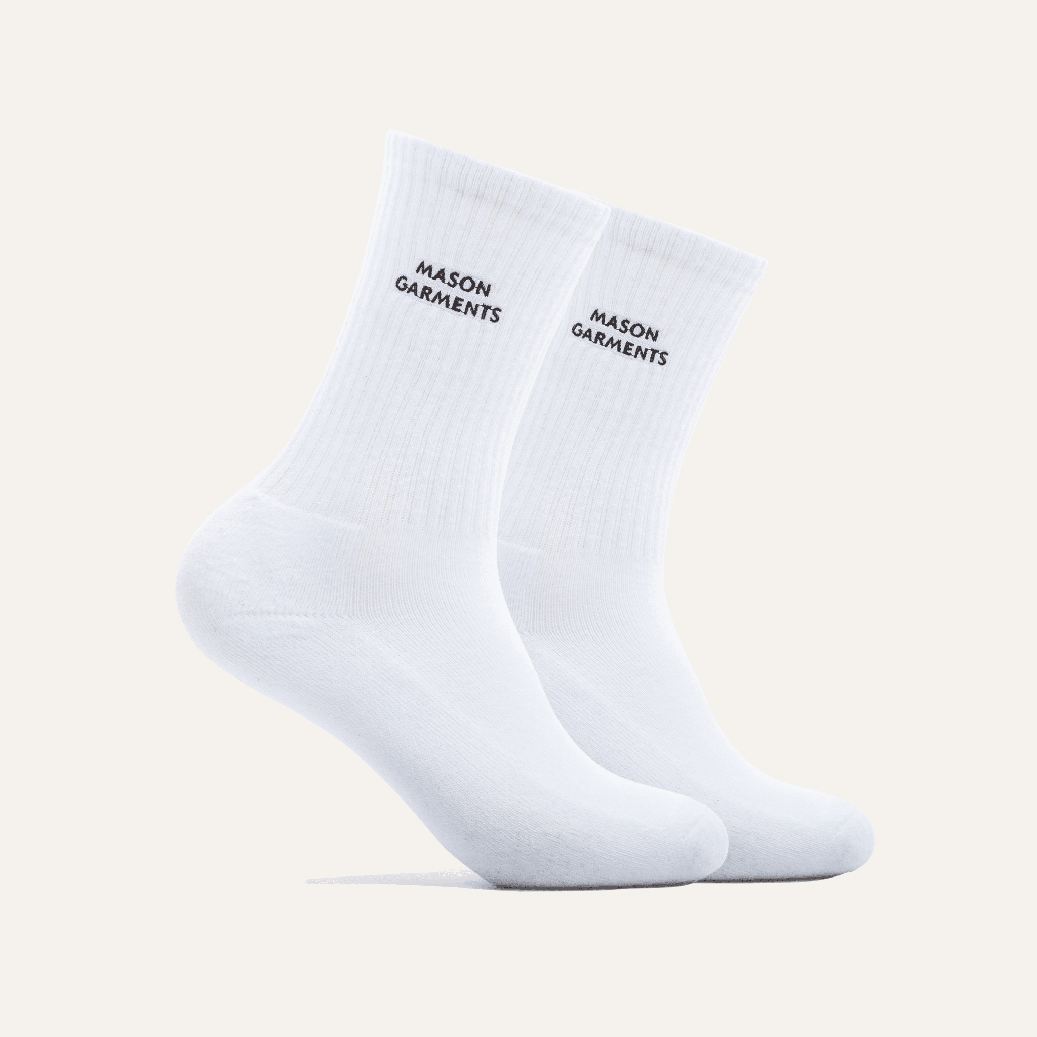 Sport Socks White 2 - Pack - Mason Garments