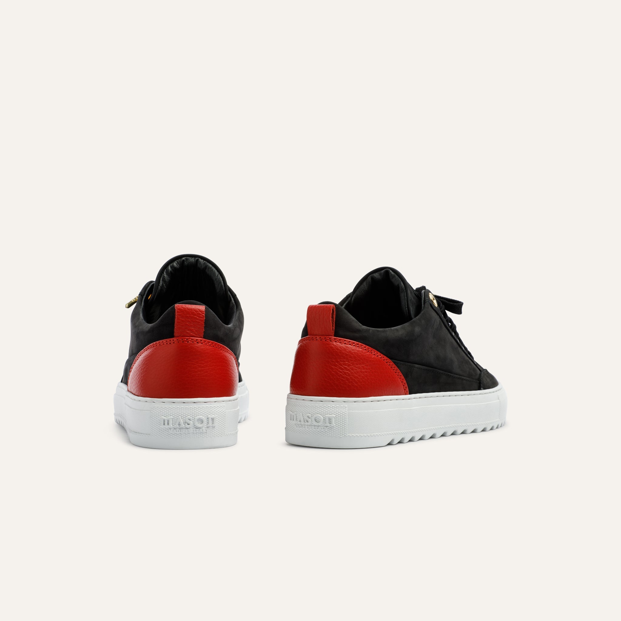 Tia Nubuck Black Red - Mason Garments