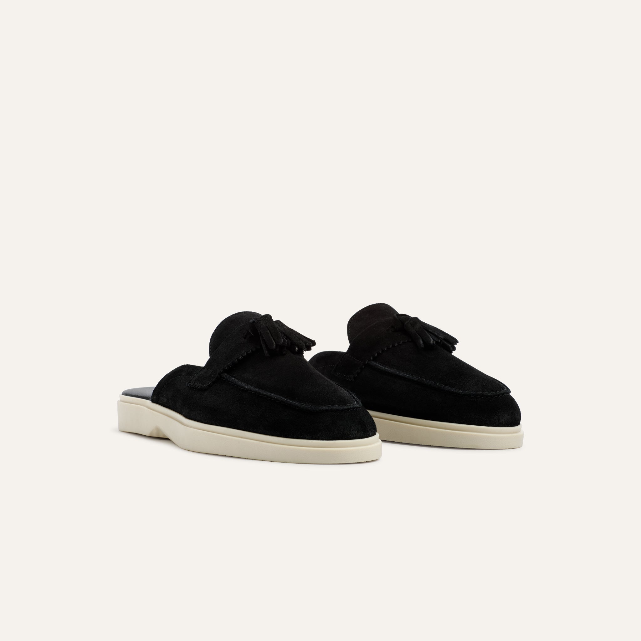 Amalfi Mule Tassle Black - Mason Garments