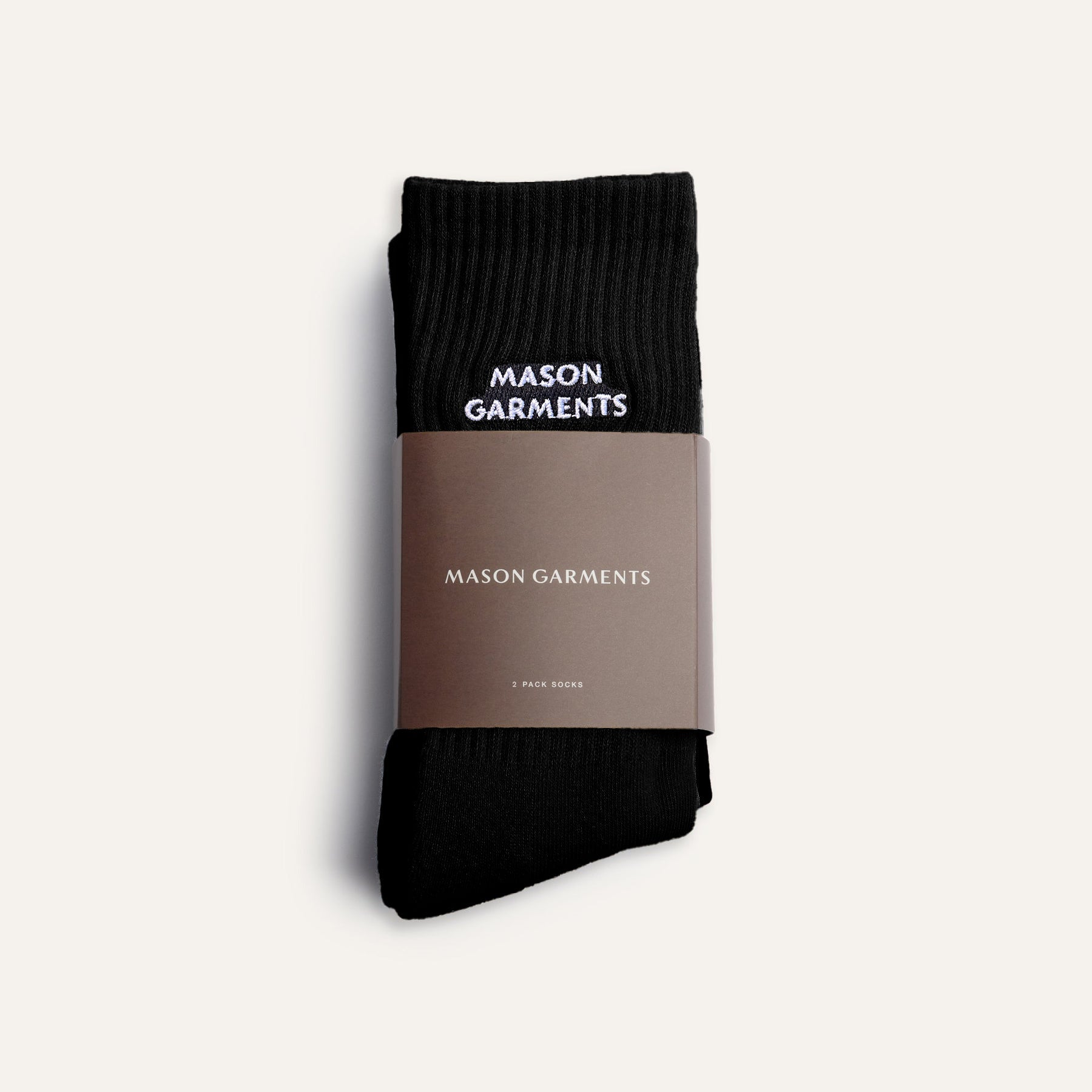 Sport Socks Black 2 - Pack - Mason Garments