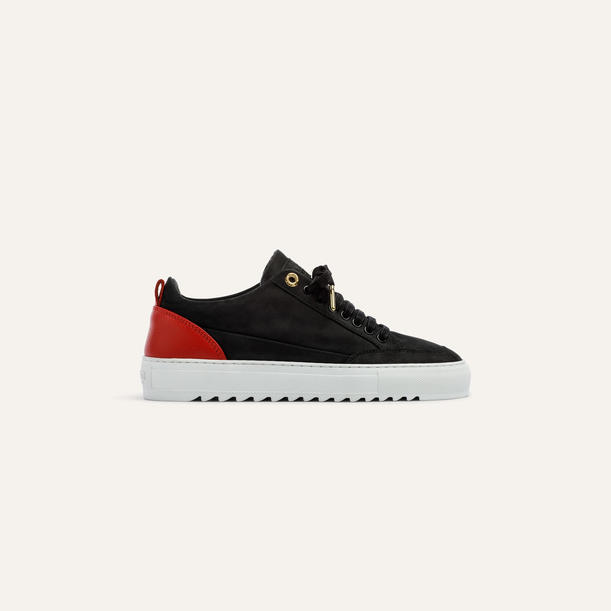 Tia Nubuck Black Red - Mason Garments