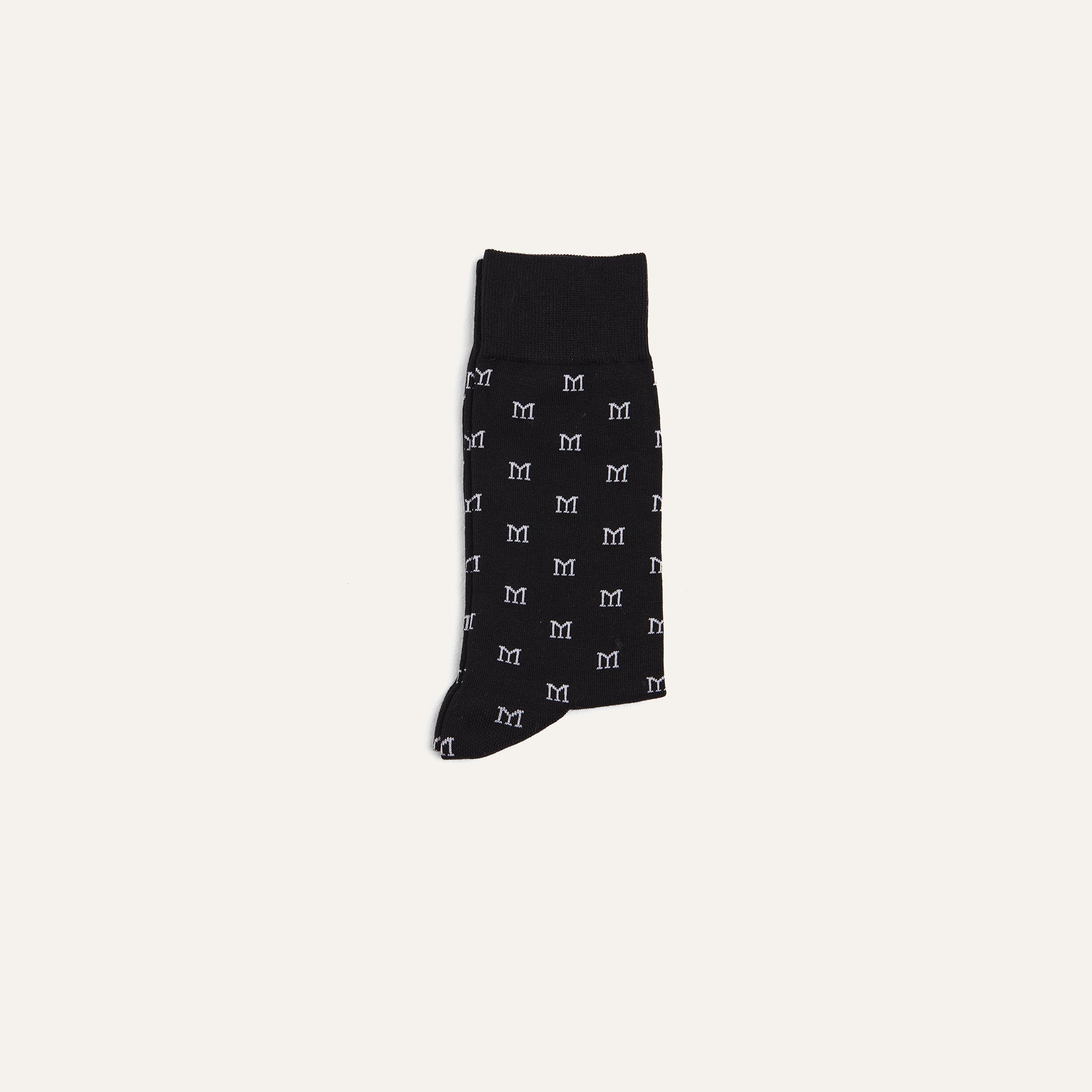 Dress Socks Monogram 2 pack Black - Mason Garments