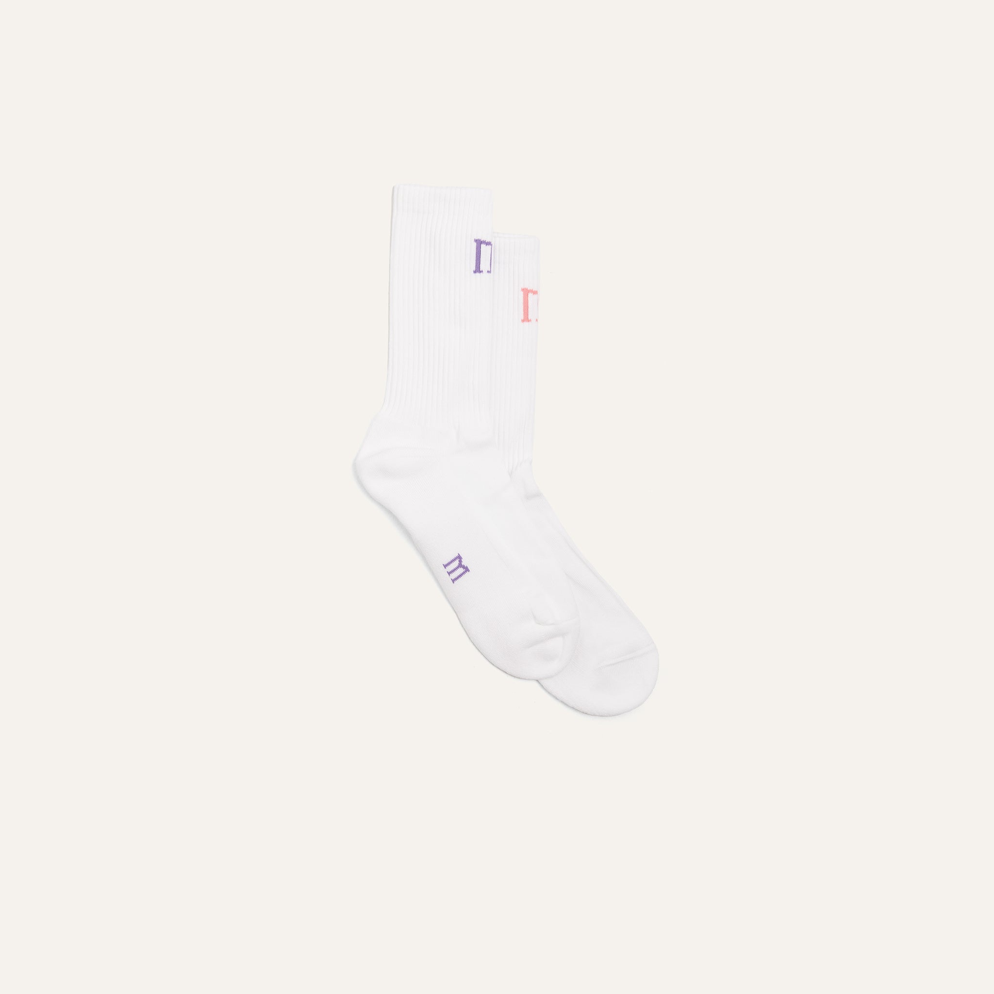 Sport Socks 2 pack Peach Purple - Mason Garments