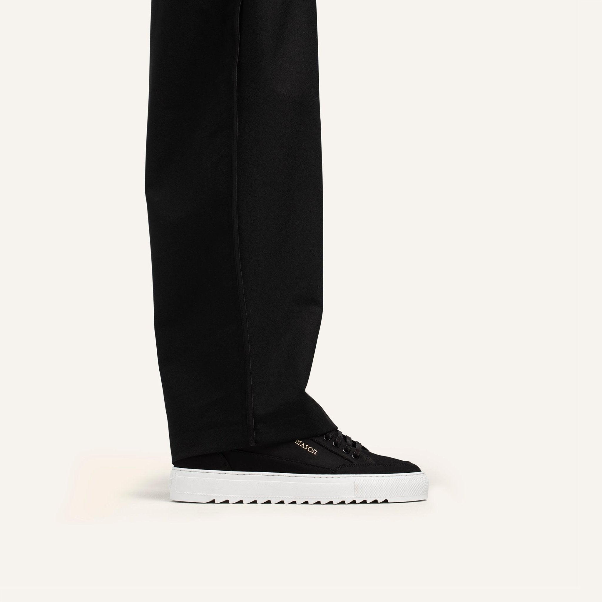 Tia Nubuck Black White - Mason Garments